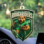 Saskatchewan Roughriders 2025 Grey Cup Champions Custom shape 2-sided Acrylic Car Ornament – TMTHU2249