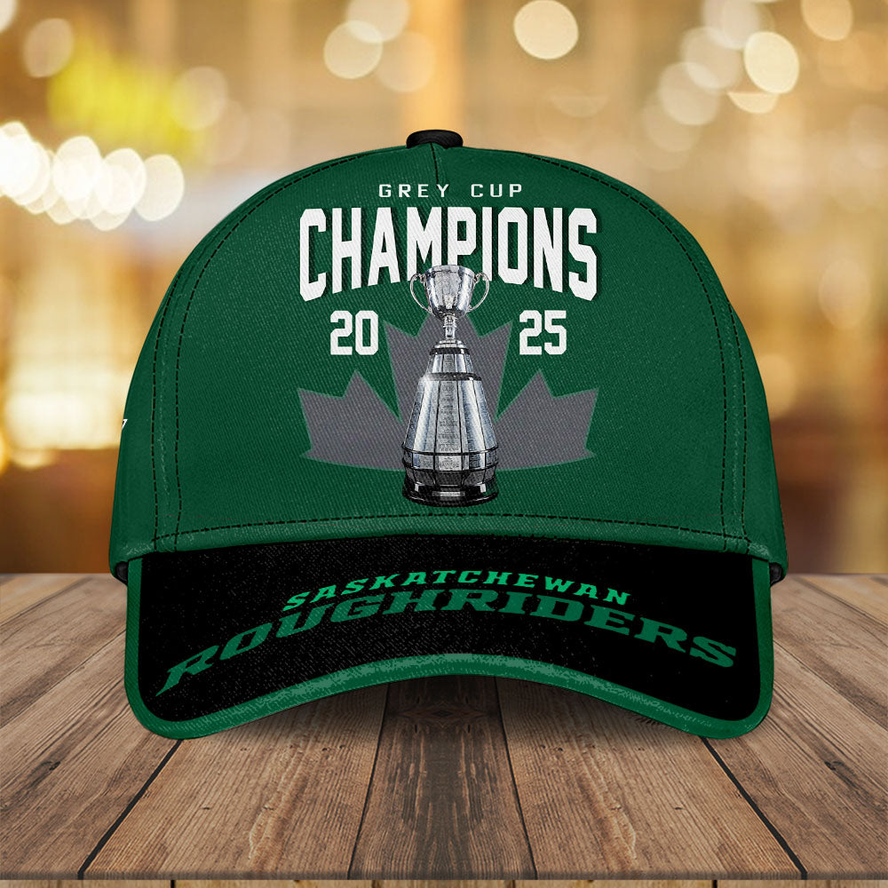 Saskatchewan Roughriders 2025 Grey Cup Champions Classic Cap – TMTHU2223