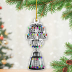 Saskatchewan Roughriders 2025 Grey Cup Champions Custom Shape 2-sided Acrylic Ornament – GNE4718