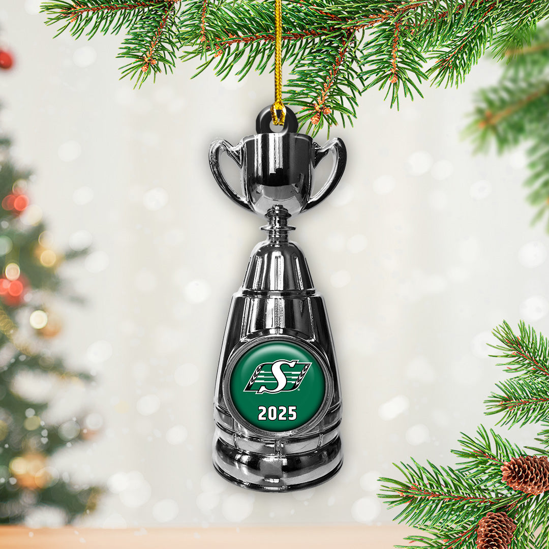 4PCS Saskatchewan Roughriders 2025 Grey Cup Champions Custom Shape 2-Side Printed Acrylic Ornament – TANTN18881