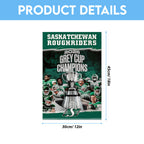 Saskatchewan Roughriders 2025 Grey Cup Champions Double-side Garden Flag – TMTHU2251