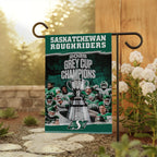 Saskatchewan Roughriders 2025 Grey Cup Champions Double-side Garden Flag – TMTHU2251