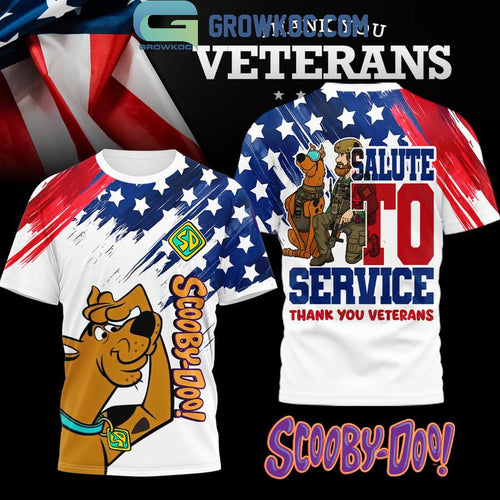 Scooby Doo Salute To Service Thank You Veterans Shirt
