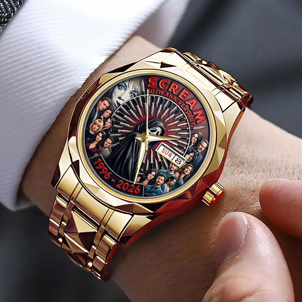 Scream 30th Anniversary Alloy Luxury Quartz Watch – TMTHU3696