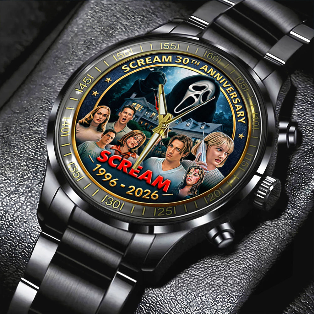 Scream 30th Anniversary Black Stainless Steel Watch – TMTHU3691