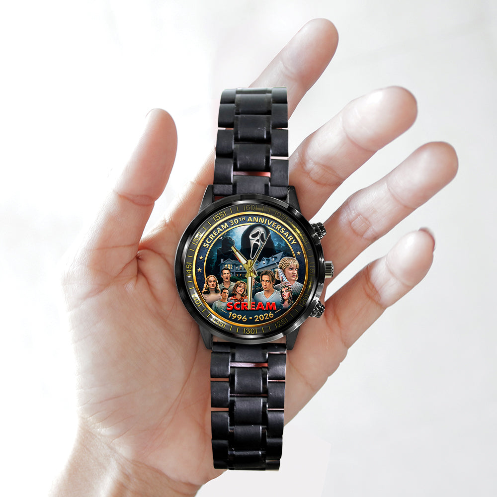 Scream 30th Anniversary Black Stainless Steel Watch – TMTHU3691