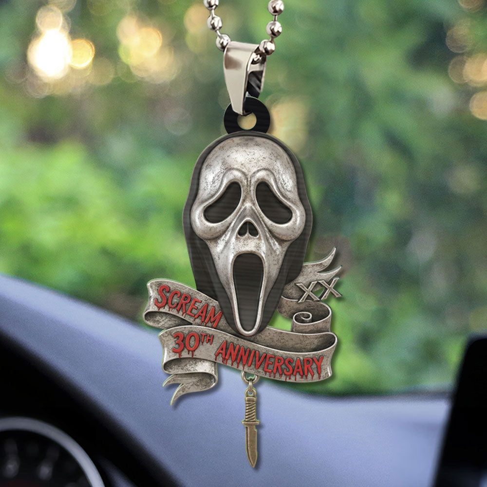 Scream 30th Anniversary Custom shape 2-sided Acrylic Car Ornament – GNE4890
