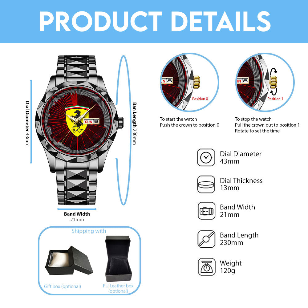 Scuderia Ferrari Alloy Luxury Quartz Watch – TANTN24130