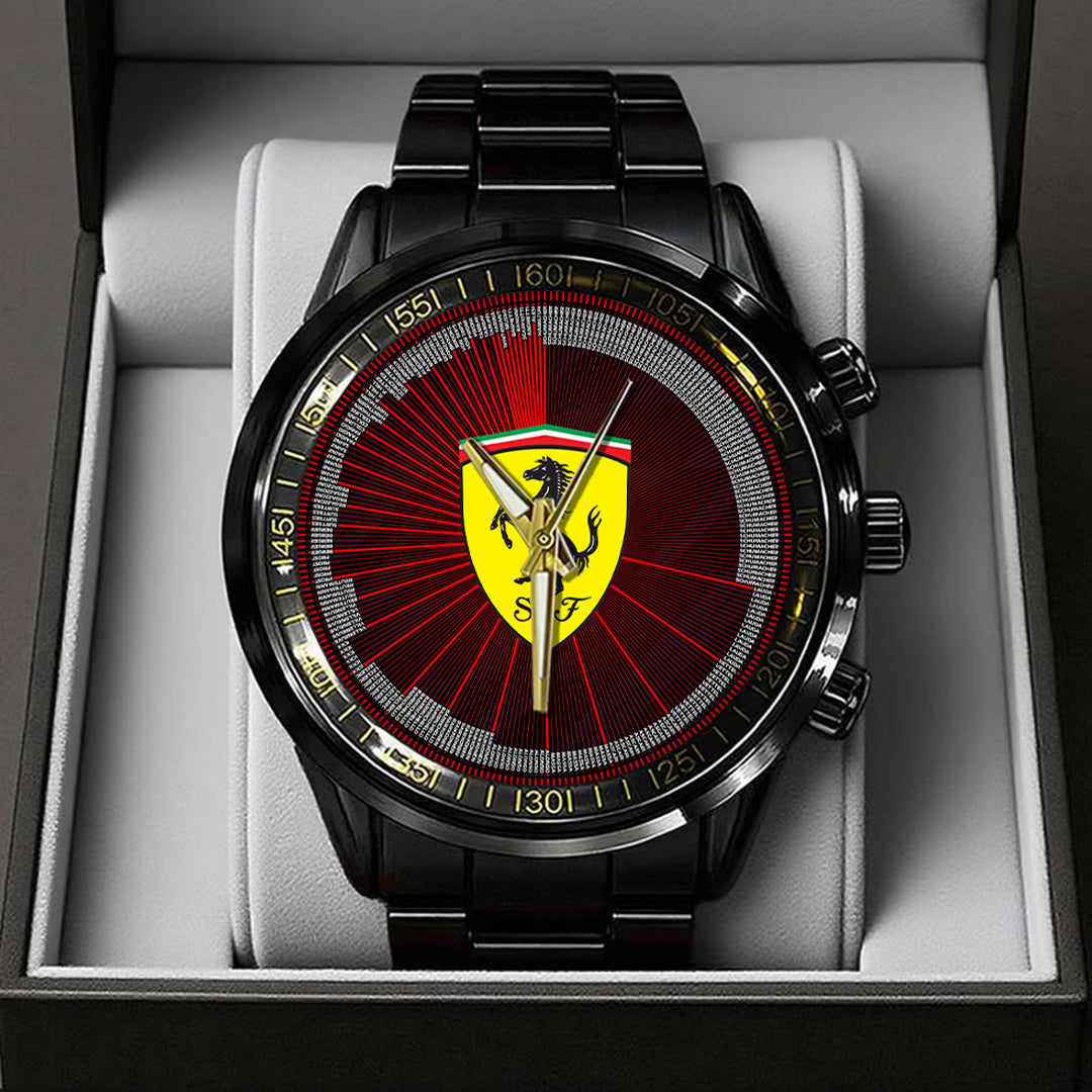 Scuderia Ferrari Black Stainless Steel Watch – TANTN24131
