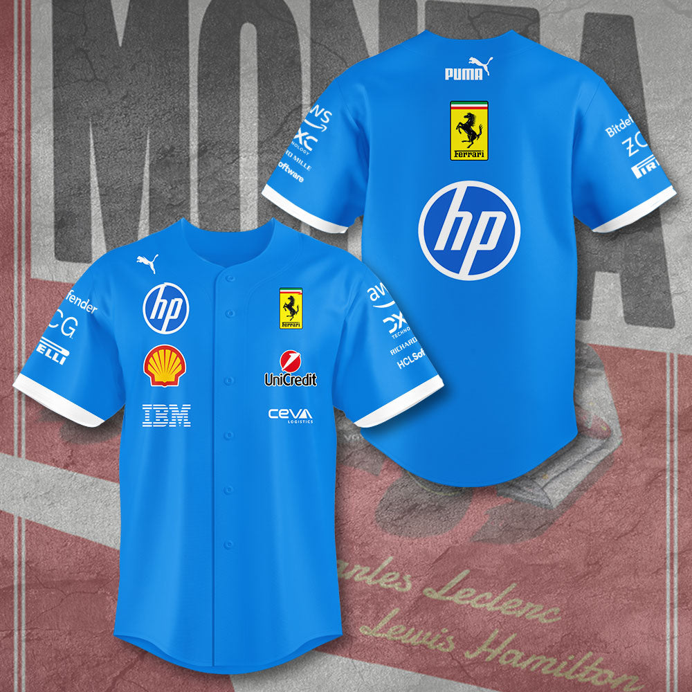 Scuderia Ferrari HP 2025 Baseball Jersey – TANTN15799