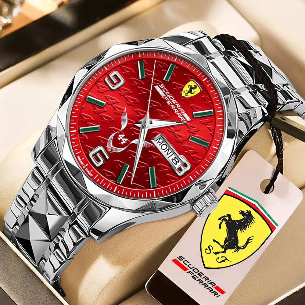 Scuderia Ferrari x Lewis Hamilton Alloy Luxury Quartz Watch – TMTHU4401