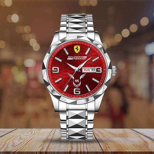 Scuderia Ferrari x Lewis Hamilton Alloy Luxury Quartz Watch – TMTHU4400