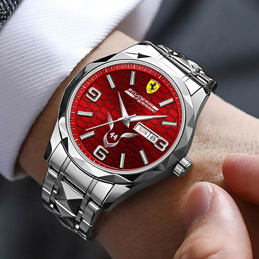 Scuderia Ferrari x Lewis Hamilton Alloy Luxury Quartz Watch – TMTHU4400