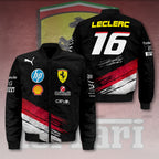 Scuderia Ferrari x Charles Leclerc 3D Bomber Jacket – HOATT 9231