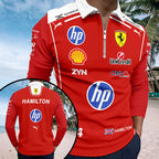 Scuderia Ferrari x Lewis Hamilton 2026 Zip Polo Shirt – HOATT15773