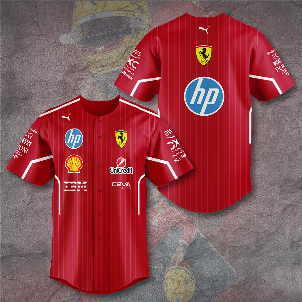 Scuderia Ferrari Baseball Jersey – TANTN 10731