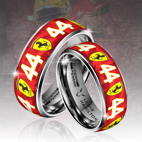 Scuderia Ferrari Las Vegas x Lewis Hamilton Custom Alloy Ring – GNE5220