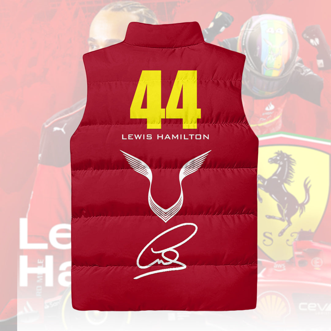 Scuderia Ferrari x Lewis Hamilton 3D Sleeveless Down Jacket – HOATT13436