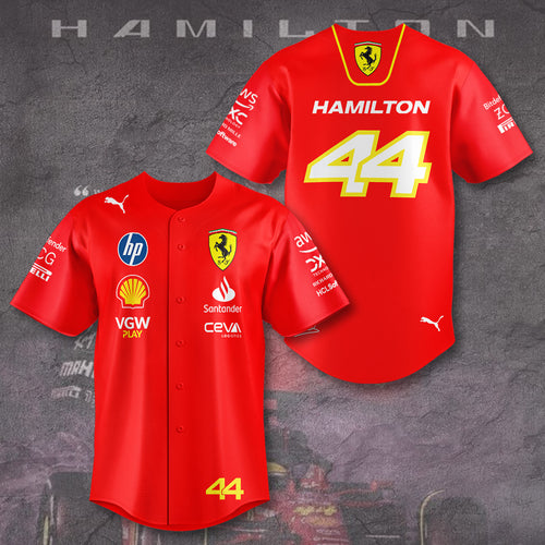 Scuderia Ferrari x Lewis Hamilton Baseball Jersey – TANTN 9875
