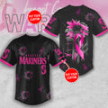 Personalized Seattle Mariners x Breast Cancer Awareness Baseball Jersey – MAITM12937