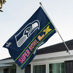 Seattle Seahawks 2025 NFC Champions 3D Double-side House Flag – MAITM14604