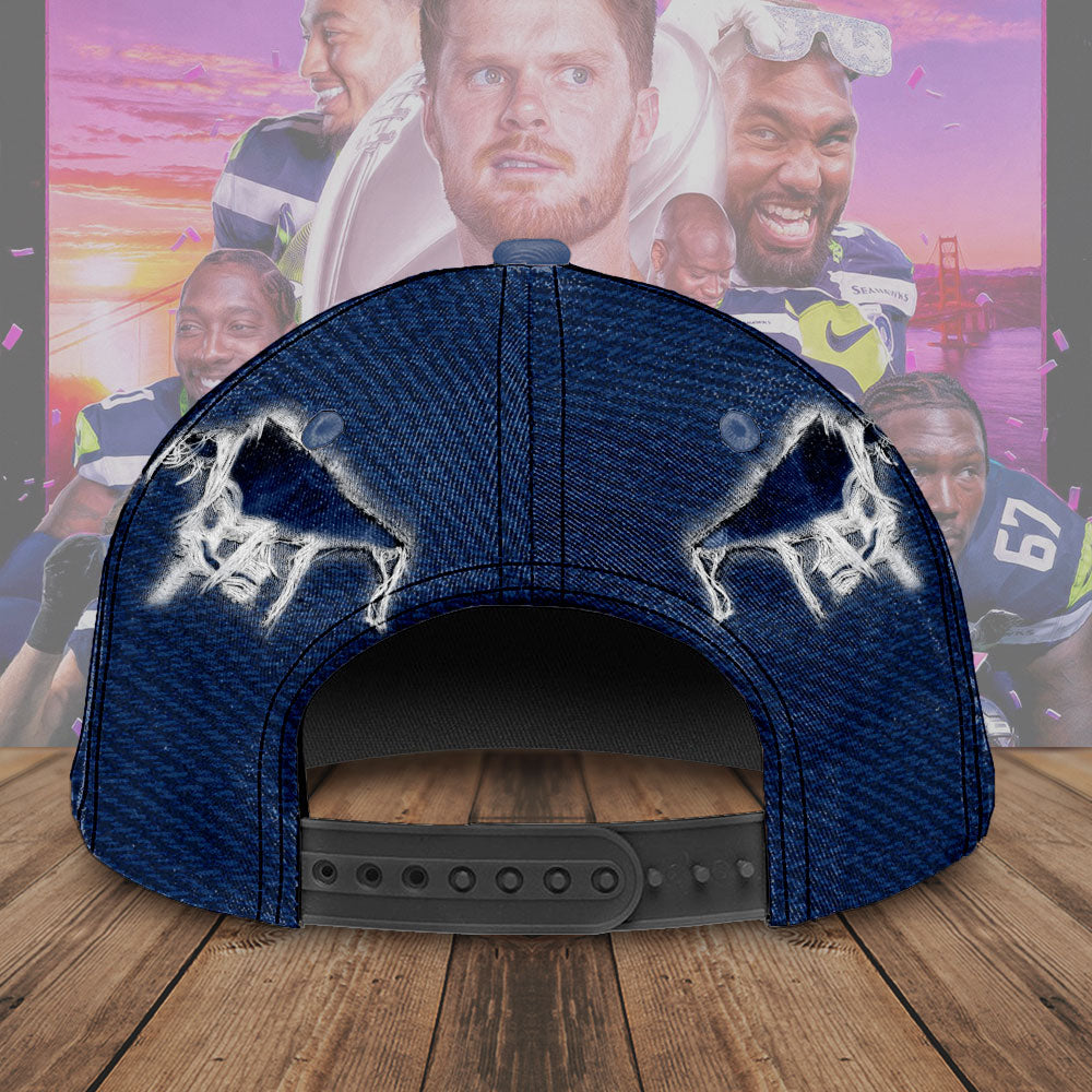 Seattle Seahawks 2025 Super Bowl LX Champions Classic Cap – TMTHU3856