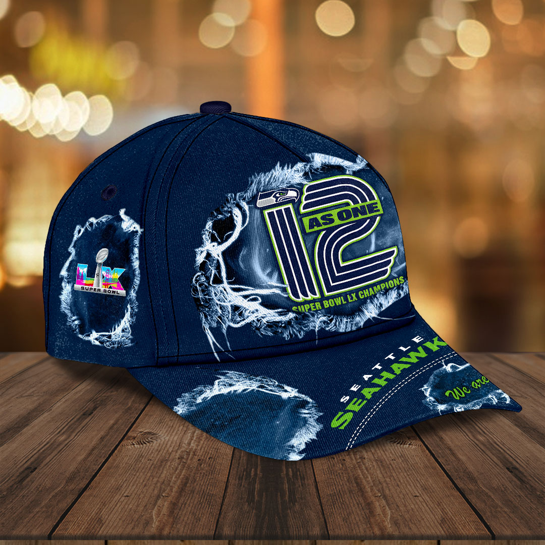 Seattle Seahawks 2025 Super Bowl LX Champions Classic Cap – HOATT16162