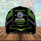 Seattle Seahawks 2025 Super Bowl LX Champions Classic Cap – HOATT16231