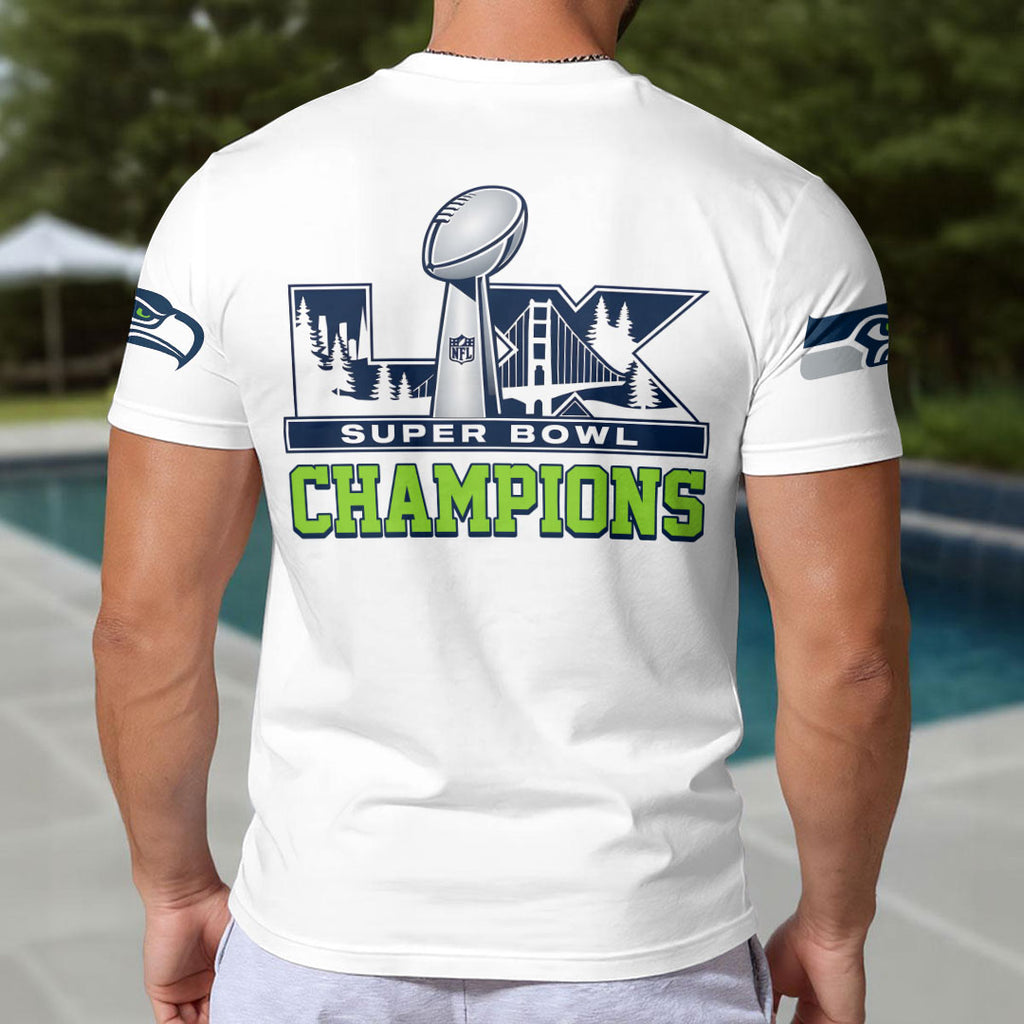 Seattle Seahawks 2025 Super Bowl LX Champions 3D Apparel – HOATT16207