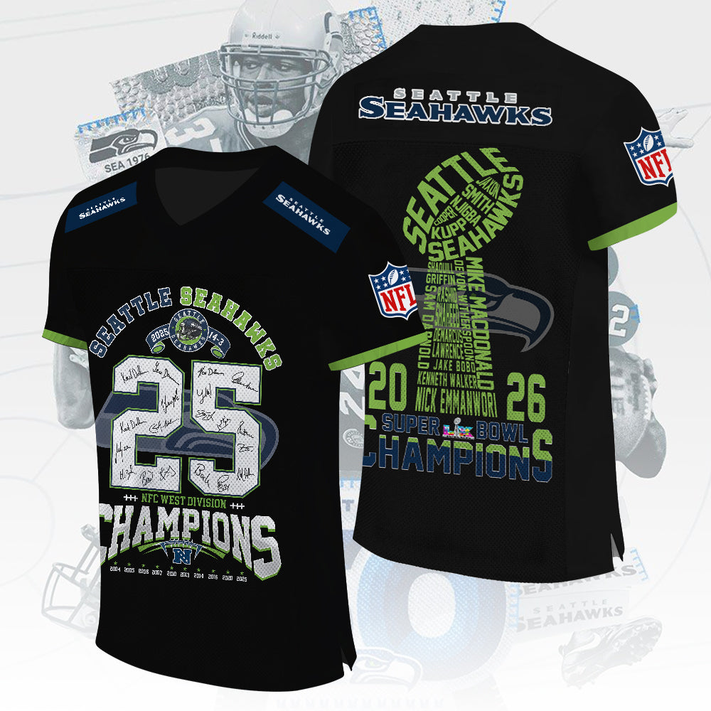 Seattle Seahawks 3D Football Jersey – TMTHU3768