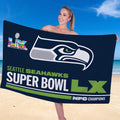 Seattle Seahawks NFC Champions Rectangle Beach Towel – TANTN20629