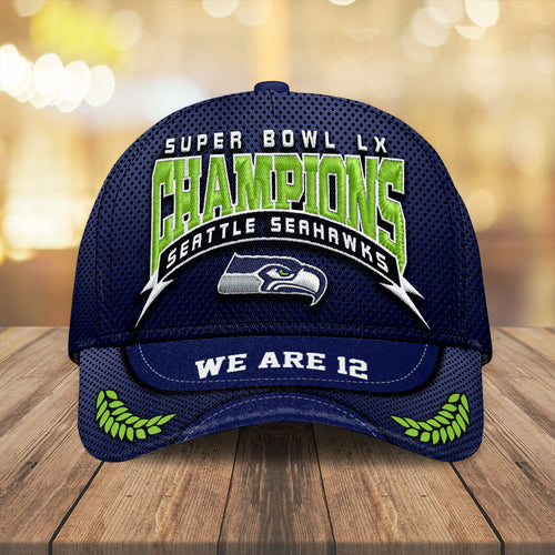 Seattle Seahawks Super Bowl LX Champions Classic Cap – MAITM14778