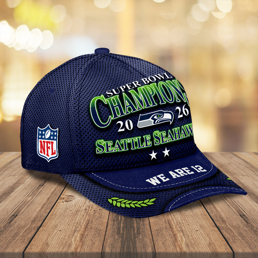 Seattle Seahawks Super Bowl LX Champions Classic Cap – MAITM14793
