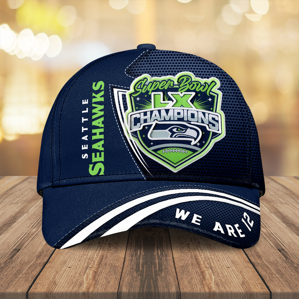 Seattle Seahawks Super Bowl LX Champions Classic Cap – MAITM14834