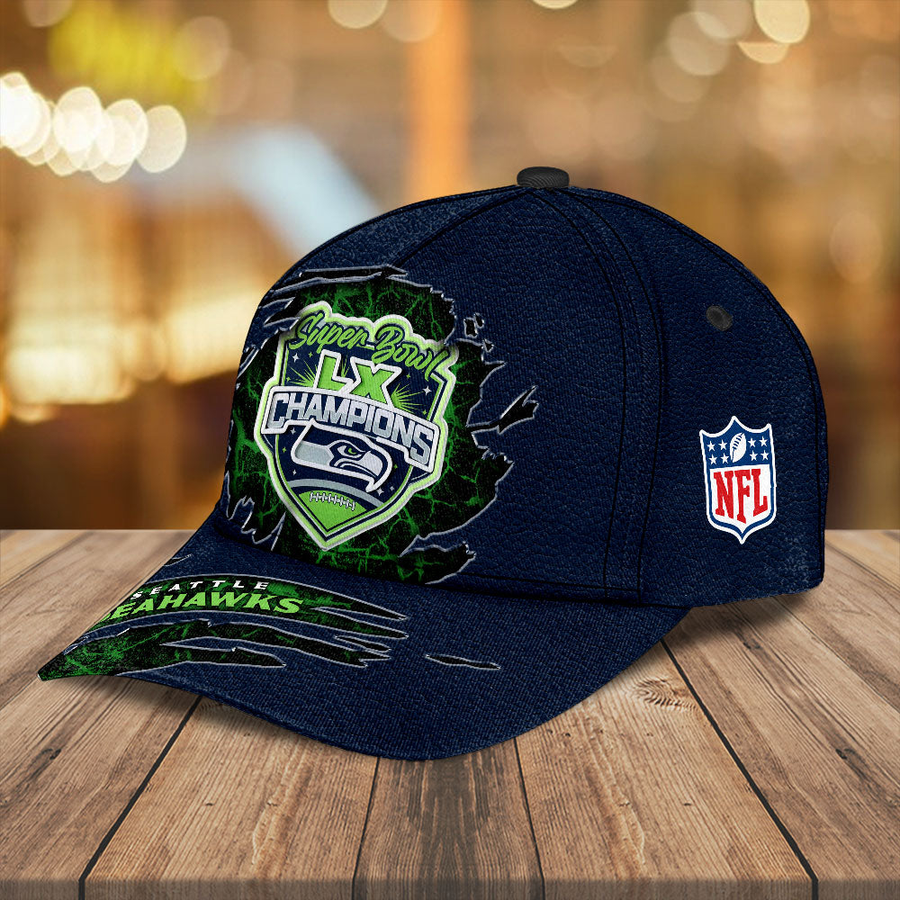 Seattle Seahawks Super Bowl LX Champions Classic Cap – MAITM14838