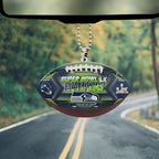 Seattle Seahawks Super Bowl LX Champions Custom shape 2-sided Acrylic Car Ornament – MAITM14809