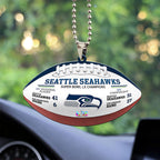 Seattle Seahawks Super Bowl LX Champions Custom shape 2-sided Acrylic Car Ornament – MAITM14872