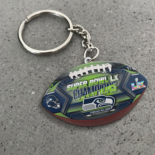 Seattle Seahawks Super Bowl LX Champions Custom Shape 2-sided Keychain – MAITM14810