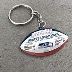 Seattle Seahawks Super Bowl LX Champions Custom Shape 2-sided Keychain – MAITM14873