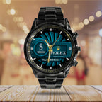 Seattle Mariners Black Stainless Steel Watch – MAITM13447