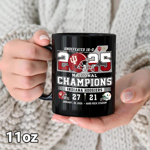Indiana Hoosiers Football 2025 National Champions Ceramic Mug – TANTN20707
