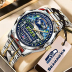 Seattle Seahawks 2025 Super Bowl LX Champions Alloy Luxury Quartz Watch – TMTHU3857