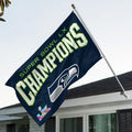 Seattle Seahawks 2025 Super Bowl LX Champions 3D Double-side House Flag – GNE5010