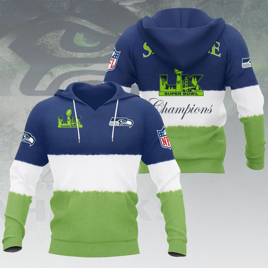 Seattle Seahawks 2025 Super Bowl LX Champions 3D Apparel – HOATT16180
