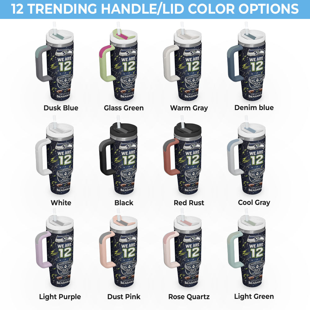 Seattle Seahawks 50th Anniversary 40oz Tumbler – TMTHU3360