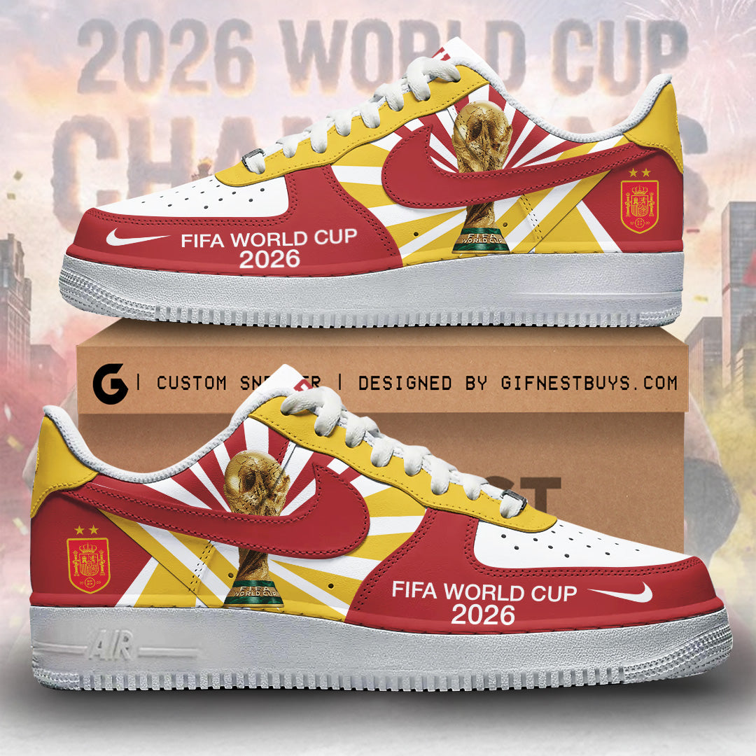 Spain National Team 2026 FIFA World Cup Champions AF1 Sneaker – TMTHU7669