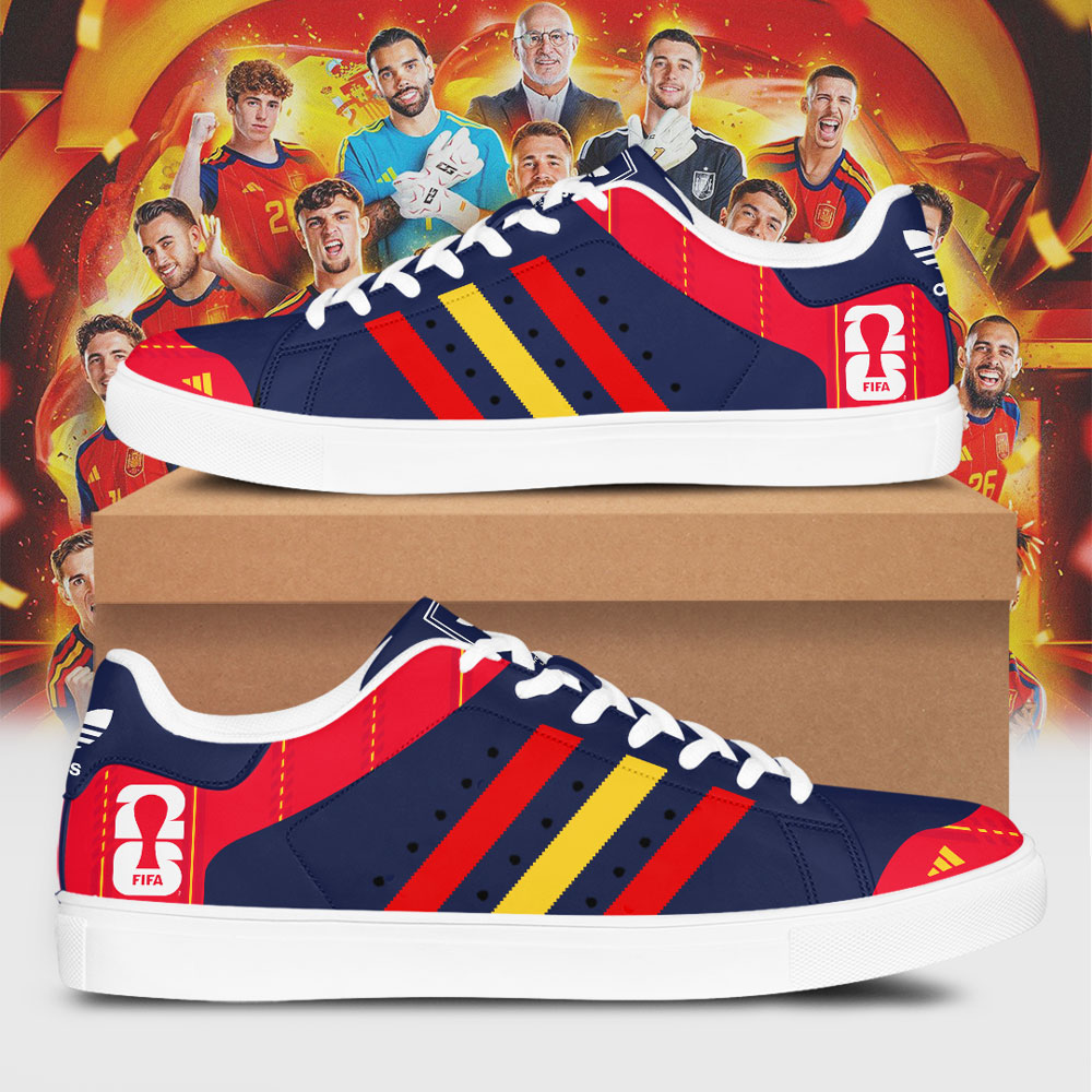 Spain National Team 2026 FIFA World Cup Champions Custom SS Shoes – TMTHU7614