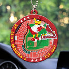 St. Louis Cardinals Custom shape 2-sided Acrylic Car Ornament – HOATT13057
