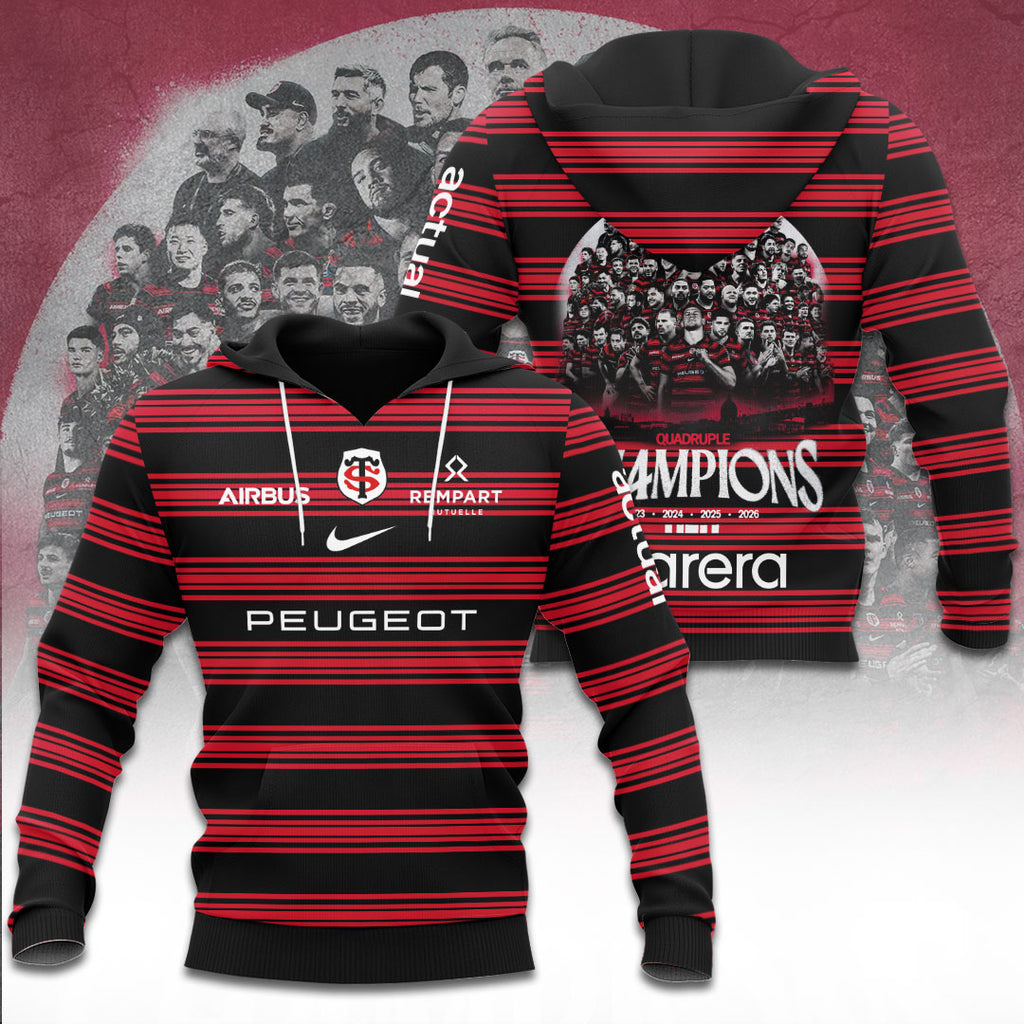 Stade Toulousain 4 Time French Champions 2026 3D Apparel – TANTN24012