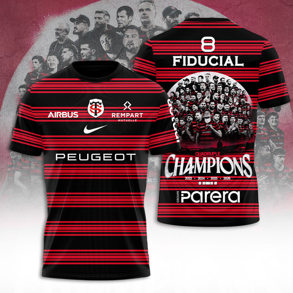 Stade Toulousain 4 Time French Champions 2026 3D Apparel – TANTN24012